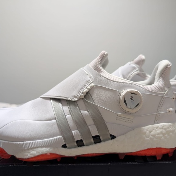 Adidas Men's White Golf Shoes - Picture 5 of 8